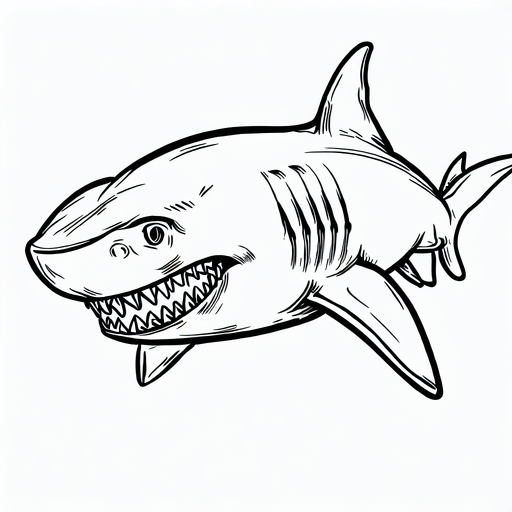 Great White Shark Coloring Pages