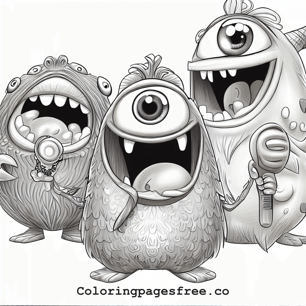 My Singing Monsters Coloring Pages free