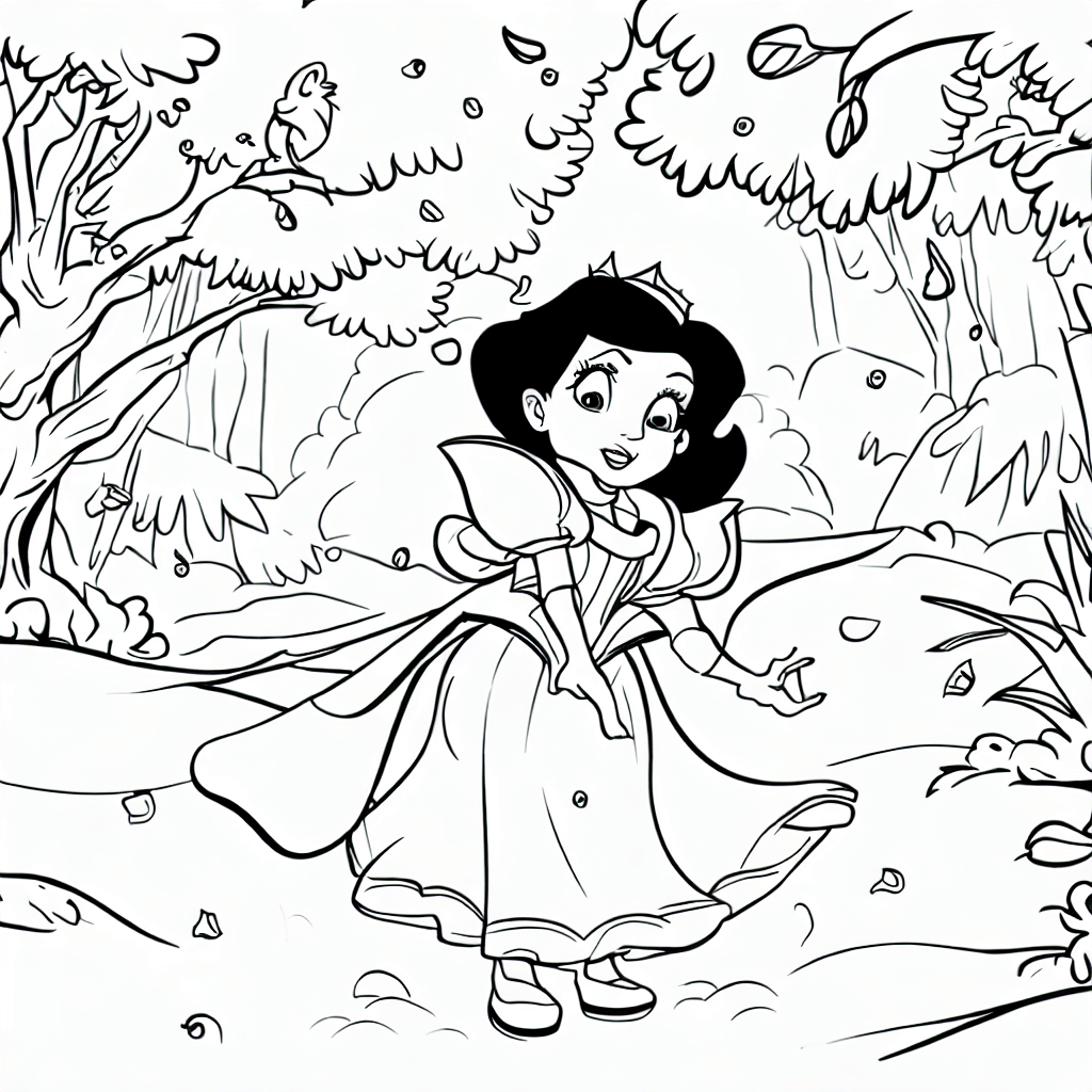 Snow White Coloring Pages hd