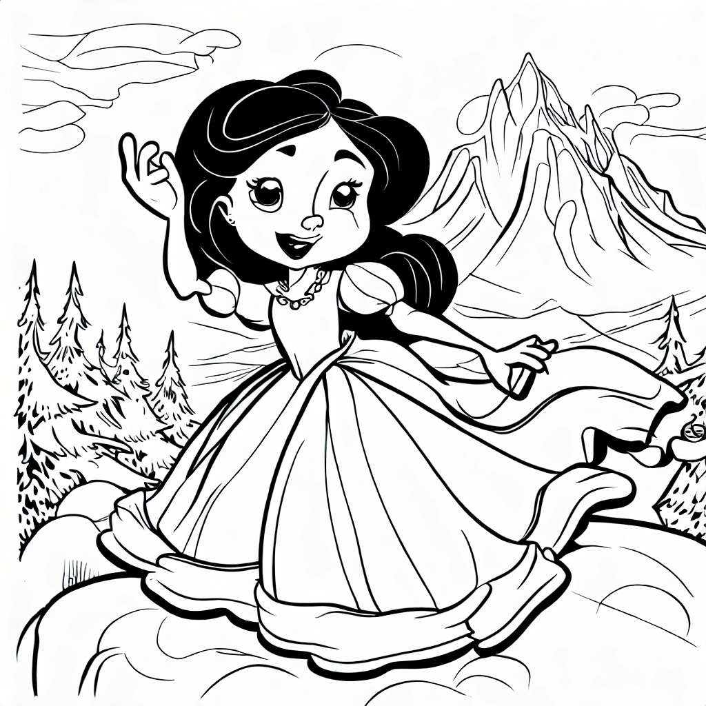 Snow White Coloring Pages printable