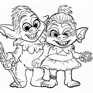 Trolls Coloring Pages hd