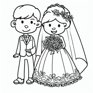 Wedding Coloring Pages free